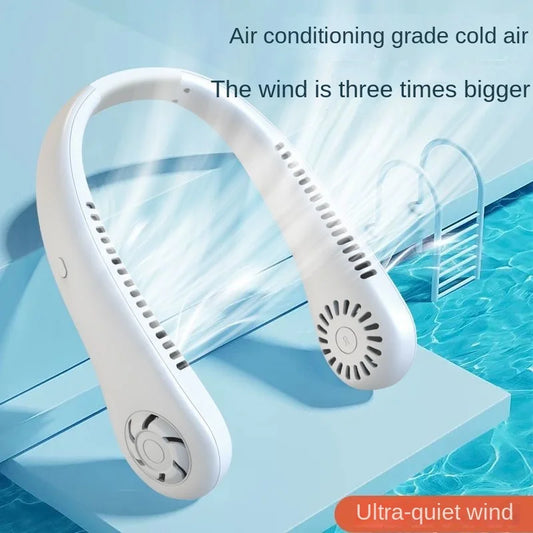 breezebuddy best portable mini neck fan features air conditioning grade cool air